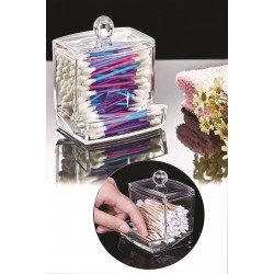 Şeffaf Kapaklı Kulak Temizleme Çubuğu Organizatörü Saklama Kutusu Şeffaf Kapaklı Kulak Temizleme Çubuğu Organizatörü Saklama Kutusu