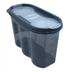 2 Kapaklı Ölçekli Erzak Saklama Kabı - 1,2 Litre - SA930 2 Kapaklı Ölçekli Erzak Saklama Kabı - 1,2 Litre - SA930