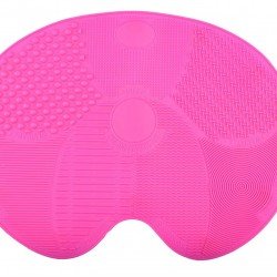 Pratik Kolay Makyaj Fırçası Temizleme Matı Aparatı Aleti