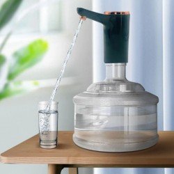 Retro Model Otomatik Damacana Pompası Aparatı Yeşil Renk Bakır Detaylı  Retro Model Otomatik Damacana Pompası Aparatı Yeşil Renk Bakır Detaylı