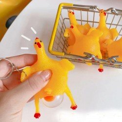 Yumurtlayan Eğlenceli Tavuk Anahtarlık Yumurtlayan Eğlenceli Tavuk Anahtarlık