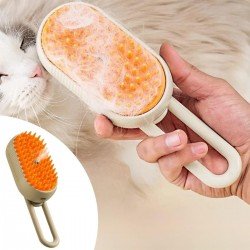 Saplı Su Püskürtmeli Kedi Köpek Fırçası Masaj Etkili Tüy Toplama Tarağı  Saplı Su Püskürtmeli Kedi Köpek Fırçası Masaj Etkili Tüy Toplama Tarağı