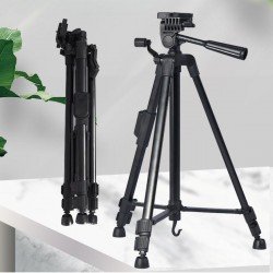 Telefon ve Fotoğraf Makinası Takılabilen Bluetooth Kumandalı 146 cm Tripod Telefon ve Fotoğraf Makinası Takılabilen Bluetooth Kumandalı 146 cm Tripod