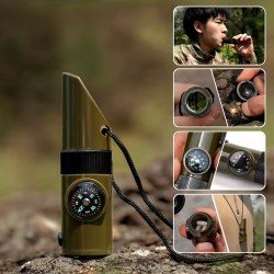 7si 1arada Acil Durum Düdüğü,El Feneri, Termometre,Pusula,Büyüteç,Depolama Bölmeli Kampçı Düdüğü 7si 1arada Acil Durum Düdüğü,El Feneri, Termometre,Pusula,Büyüteç,Depolama Bölmeli Kampçı Düdüğü