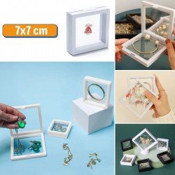 7x7 cm Standlı 3D Takı Ziynet Hatıra Koleksiyon Saklama Kutusu Şeffaf Film Çerçevesi 7x7 cm Standlı 3D Takı Ziynet Hatıra Koleksiyon Saklama Kutusu Şeffaf Film Çerçevesi