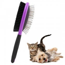 Çok Amaçlı Çift Taraflı Kolay Evcil Hayvan Kedi Köpek Temizleme Pet Fırçası  Çok Amaçlı Çift Taraflı Kolay Evcil Hayvan Kedi Köpek Temizleme Pet Fırçası