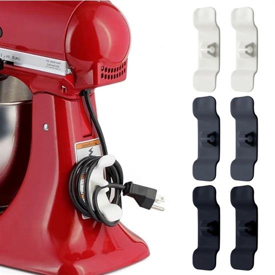 6lı Pratik Kablo Toparlayıcı Yapışkanlı Klips Mutfak Air Fryer Kettle Kahve Tost Makinası 6lı Pratik Kablo Toparlayıcı Yapışkanlı Klips Mutfak Air Fryer Kettle Kahve Tost Makinası