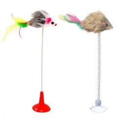 2li Vantuzlu Fareli Tüylü Hareketli Çanlı ve Esneyen Eğlenceli Peluş Kedi Oyuncağı 2li Vantuzlu Fareli Tüylü Hareketli Çanlı ve Esneyen Eğlenceli Peluş Kedi Oyuncağı