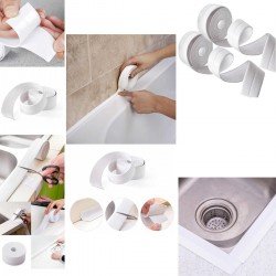 Su Sızdırmaz  Banyo Mutfak Lavabo Küvet İzolasyon Şerit Bant Su Sızdırmaz  Banyo Mutfak Lavabo Küvet İzolasyon Şerit Bant