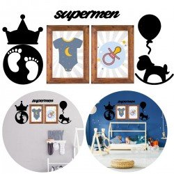 DECO103 Supermen Dekoratif Duvar Süsü Tablo Aksesuar Ahşap Tasarım Hediye Pano Sticker Seti DECO103 Supermen Dekoratif Duvar Süsü Tablo Aksesuar Ahşap Tasarım Hediye Pano Sticker Seti