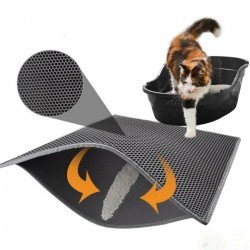 Kedi Tuvalet Önü Kum Toplayıcı Temizleyici Elekli Gri Paspas Kedi Tuvalet Önü Kum Toplayıcı Temizleyici Elekli Gri Paspas