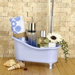 Dekoratif Mini Küvet Şeklinde Çok Amaçlı  Banyo Düzenleyici Sepet Dekoratif Mini Küvet Şeklinde Çok Amaçlı  Banyo Düzenleyici Sepet