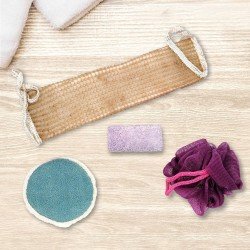 4 Parçalı Banyo Duş Lifi Seti Vücut Sırt Yüz Lifi Ponza Taşı 4 Parçalı Banyo Duş Lifi Seti Vücut Sırt Yüz Lifi Ponza Taşı