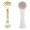 2li Set Çift Taraflı Cilt Temizleme Fırçası ve Yeşim Taşı Çift Taraflı Cilt Masaj Aleti
