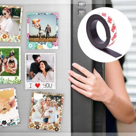 Yapışkanlı Şerit Mıknatıs Magnet Kes Kullan Güçlü Sağlam Rulo Çıkarılması Kolay Siyah 2cm x 1 mt Yapışkanlı Şerit Mıknatıs Magnet Kes Kullan Güçlü Sağlam Rulo Çıkarılması Kolay Siyah 2cm x 1 mt