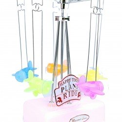 Hareketli Uçaklı Kurmalı Hediyelik Küçük Müzik Kutusu Aleti