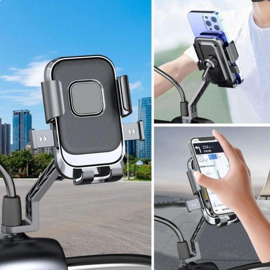 Motor,Motosiklet,Bisiklet ,Scooter İçin 360 Derece Dönebilen Dikiz Aynası Versiyonu Telefon Tutucu Aparat Motor,Motosiklet,Bisiklet ,Scooter İçin 360 Derece Dönebilen Dikiz Aynası Versiyonu Telefon Tutucu Aparat