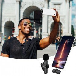 Type C Uyumlu İphone Dönüştürücülü Kablosuz Yaka Mikrofonu Android ve İphone Uyumlu Mini Mikrofon Type C Uyumlu İphone Dönüştürücülü Kablosuz Yaka Mikrofonu Android ve İphone Uyumlu Mini Mikrofon