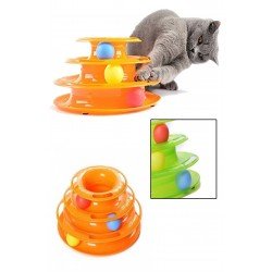 Tower Of Tracks Eğleneli Üç Katlı Kedi Oyuncağı Seti oyuncağı Tower Of Tracks Eğleneli Üç Katlı Kedi Oyuncağı Seti oyuncağı