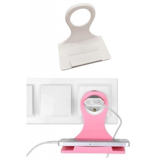 Universal Mobil Şarj Priz Askısı ve Telefon Tablet Tutucu Stand Universal Mobil Şarj Priz Askısı ve Telefon Tablet Tutucu Stand