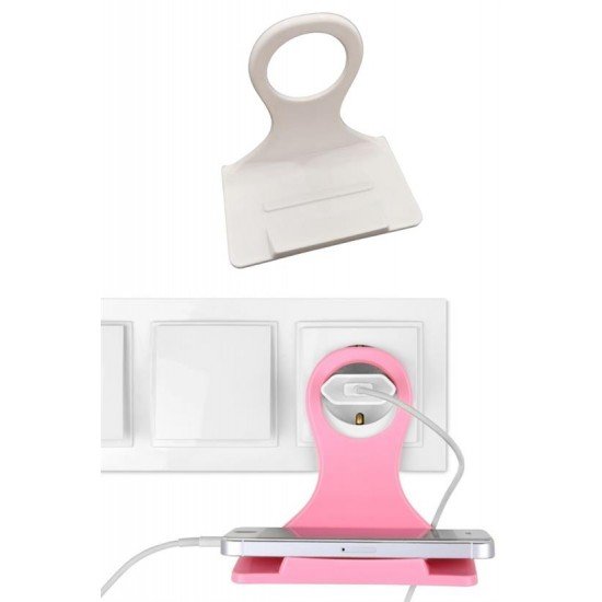 Universal Mobil Şarj Priz Askısı ve Telefon Tablet Tutucu Stand Universal Mobil Şarj Priz Askısı ve Telefon Tablet Tutucu Stand