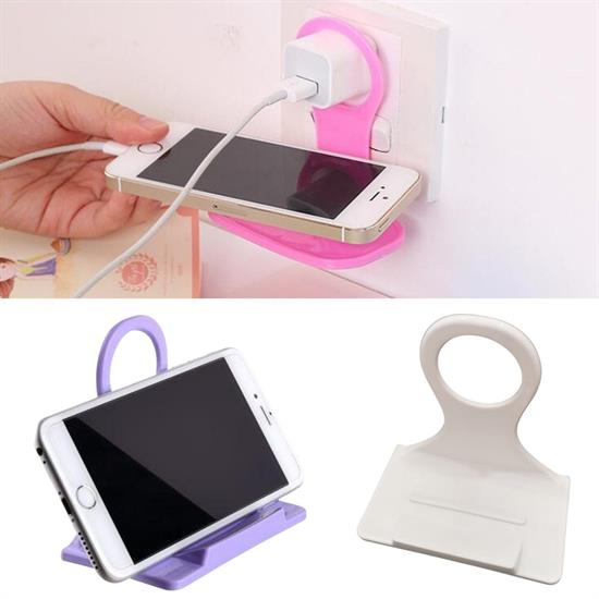 Universal Mobil Şarj Priz Askısı ve Telefon Tablet Tutucu Stand Universal Mobil Şarj Priz Askısı ve Telefon Tablet Tutucu Stand