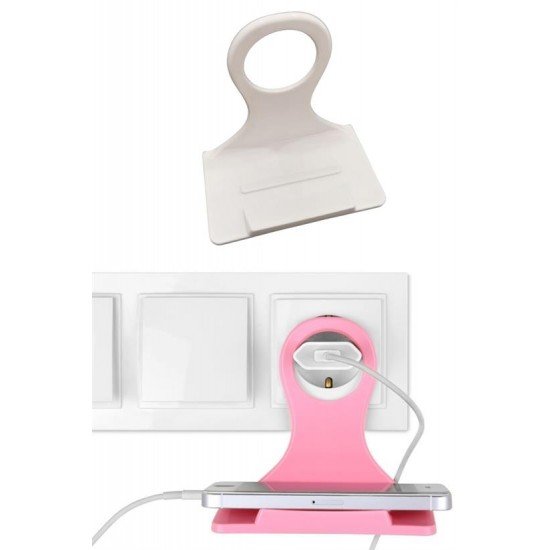 Universal Mobil Şarj Priz Askısı ve Telefon Tablet Tutucu Stand Universal Mobil Şarj Priz Askısı ve Telefon Tablet Tutucu Stand