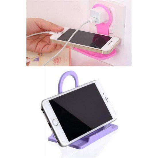 Universal Mobil Şarj Priz Askısı ve Telefon Tablet Tutucu Stand Universal Mobil Şarj Priz Askısı ve Telefon Tablet Tutucu Stand