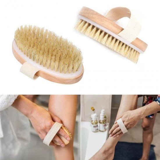 Doğal At Kılı Selülit Karşıtı Sapı Çıkabilen Ahşap Banyo Fırçası Doğal At Kılı Selülit Karşıtı Sapı Çıkabilen Ahşap Banyo Fırçası