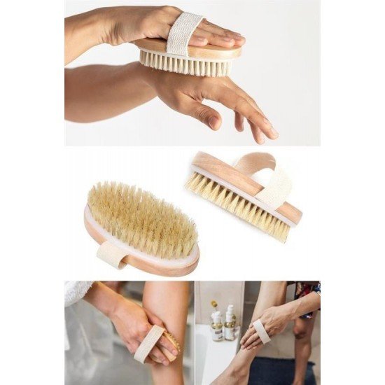 Doğal At Kılı Selülit Karşıtı Sapı Çıkabilen Ahşap Banyo Fırçası Doğal At Kılı Selülit Karşıtı Sapı Çıkabilen Ahşap Banyo Fırçası
