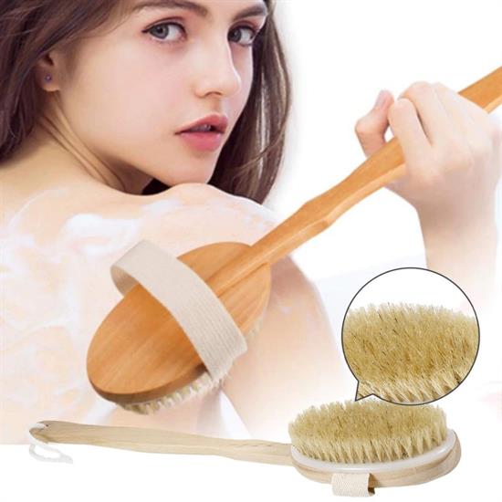 Doğal At Kılı Selülit Karşıtı Sapı Çıkabilen Ahşap Banyo Fırçası Doğal At Kılı Selülit Karşıtı Sapı Çıkabilen Ahşap Banyo Fırçası