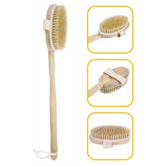 Doğal At Kılı Selülit Karşıtı Sapı Çıkabilen Ahşap Banyo Fırçası Doğal At Kılı Selülit Karşıtı Sapı Çıkabilen Ahşap Banyo Fırçası