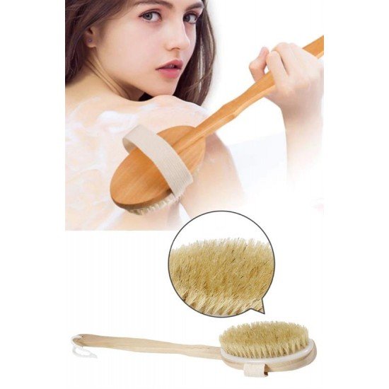 Doğal At Kılı Selülit Karşıtı Sapı Çıkabilen Ahşap Banyo Fırçası Doğal At Kılı Selülit Karşıtı Sapı Çıkabilen Ahşap Banyo Fırçası