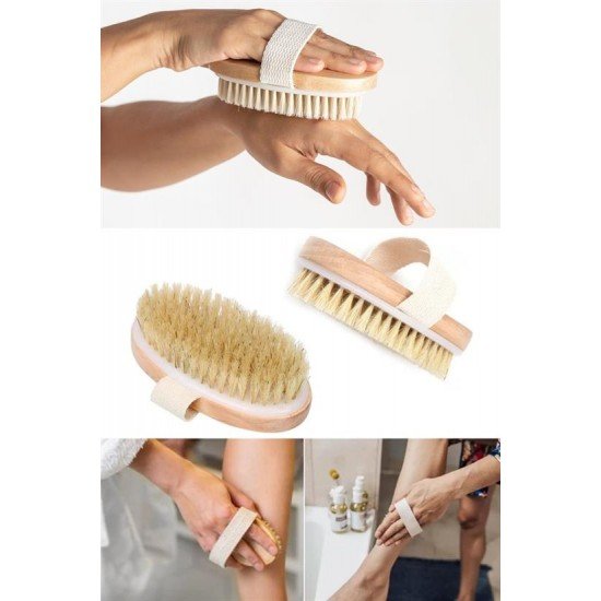 Doğal At Kılı Selülit Karşıtı Sapı Çıkabilen Ahşap Banyo Fırçası Doğal At Kılı Selülit Karşıtı Sapı Çıkabilen Ahşap Banyo Fırçası