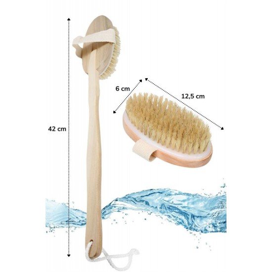 Doğal At Kılı Selülit Karşıtı Sapı Çıkabilen Ahşap Banyo Fırçası Doğal At Kılı Selülit Karşıtı Sapı Çıkabilen Ahşap Banyo Fırçası