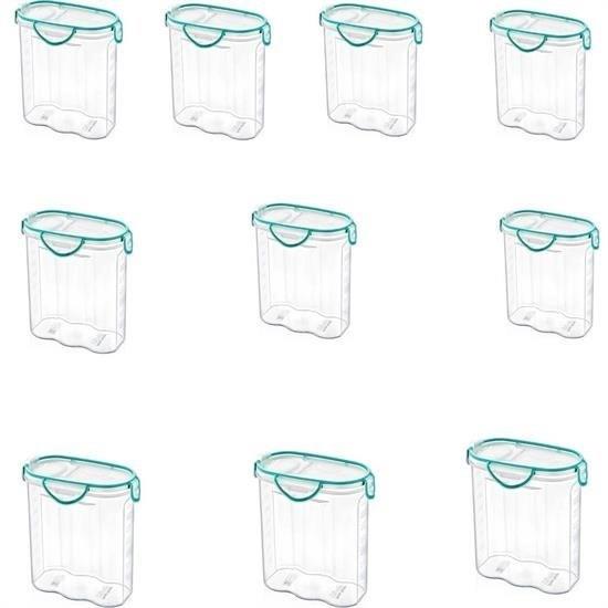 Kilitli Kapaklı Contalı Hava,Su Sıvı Geçirmez 2,4 Litre Erzak Saklama Kabı-SA590