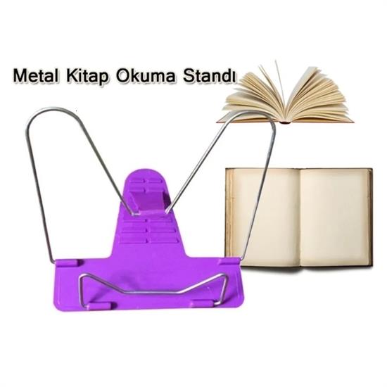 Portatif Ayarlanabilir Metal Kitap Okuma Standı Aparatı Aleti Portatif Ayarlanabilir Metal Kitap Okuma Standı Aparatı Aleti
