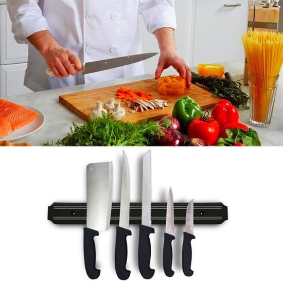 Mıknatıslı Paslanmaz Duvar Bıçak Askısı Standı 55 Cm Aparat Mıknatıslı Paslanmaz Duvar Bıçak Askısı Standı 55 Cm Aparat