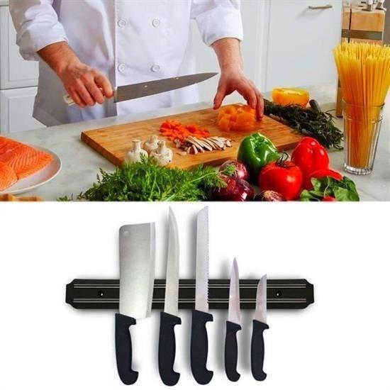 Mıknatıslı Paslanmaz Duvar Bıçak Askısı Standı 55 Cm Aparat Mıknatıslı Paslanmaz Duvar Bıçak Askısı Standı 55 Cm Aparat