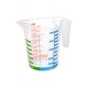 500 ml Renkli Dereceli Sert Plastik Mutfak Ölçü Kabı 