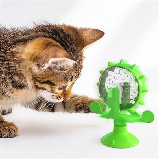 Vantuzlu Zilli İnteraktif Dönebilen Mama Kaplı Renkli Eğlenceli Eğitici Kedi Oyuncağı Vantuzlu Zilli İnteraktif Dönebilen Mama Kaplı Renkli Eğlenceli Eğitici Kedi Oyuncağı