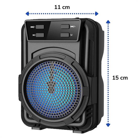 Mini Hoparlör Işıklı Taşınabilir Bluetooth Wireless FM Radyolu Sd Kart ve USB Girişli Hoparlör Mini Hoparlör Işıklı Taşınabilir Bluetooth Wireless FM Radyolu Sd Kart ve USB Girişli Hoparlör