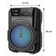 Mini Hoparlör Işıklı Taşınabilir Bluetooth Wireless FM Radyolu Sd Kart ve USB Girişli Hoparlör Mini Hoparlör Işıklı Taşınabilir Bluetooth Wireless FM Radyolu Sd Kart ve USB Girişli Hoparlör