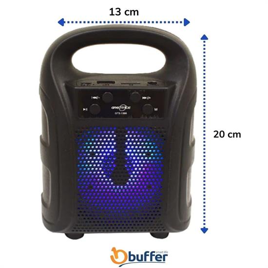 Tutmalı Mini Hoparlör Işıklı Taşınabilir Bluetooth Wireless Radyolu Sd Kart ve USB Girişli Hoparlör Tutmalı Mini Hoparlör Işıklı Taşınabilir Bluetooth Wireless Radyolu Sd Kart ve USB Girişli Hoparlör
