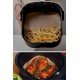 100 Adet Air Fryer Pişirme Kağıdı Tek Kullanımlık Yağ Su Geçirmez Yapışmaz Deliksiz Düz Kare Model 100 Adet Air Fryer Pişirme Kağıdı Tek Kullanımlık Yağ Su Geçirmez Yapışmaz Deliksiz Düz Kare Model