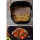 100 Adet Air Fryer Pişirme Kağıdı Tek Kullanımlık Yağ Su Geçirmez Yapışmaz Deliksiz Düz Kare Model 100 Adet Air Fryer Pişirme Kağıdı Tek Kullanımlık Yağ Su Geçirmez Yapışmaz Deliksiz Düz Kare Model