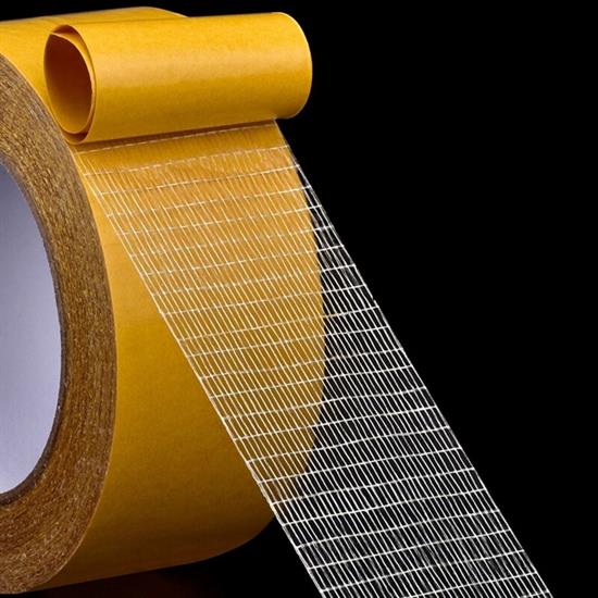 Fiber Örgülü Güçlendirilmiş Çift Taraflı Bant 5cm x 10 mt Fiber Örgülü Güçlendirilmiş Çift Taraflı Bant 5cm x 10 mt