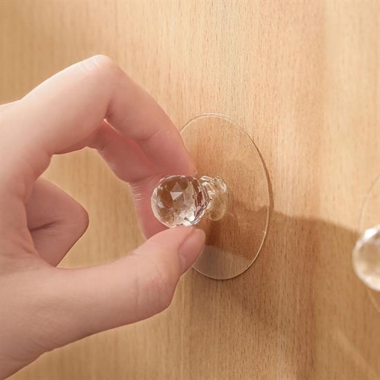 2 Adet Kristal Kendiliğinden Güçlü Yapışkanlı Kulp Askısı Tutma Kolu 2 Adet Kristal Kendiliğinden Güçlü Yapışkanlı Kulp Askısı Tutma Kolu