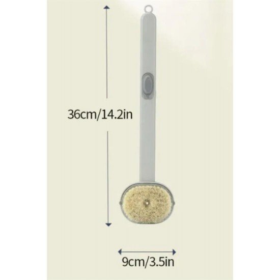 Duş Jeli Hazneli Uzun Saplı Banyo Sırt Fırçası
