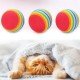 3lü Gökkuşağı Sünger Kedi Köpek Çiğneme Oyun Topu 4,2 cm 3lü Gökkuşağı Sünger Kedi Köpek Çiğneme Oyun Topu 4,2 cm